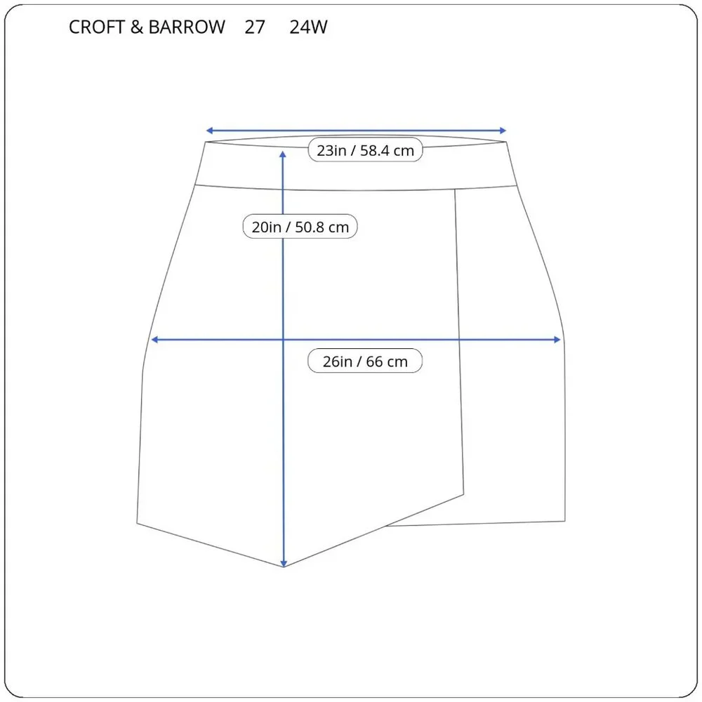 Croft Barrow Womens Skort 24W Plus Purple Zip Fly Cotton Blend PUR19E